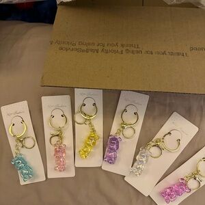 3/$9 Charming Bear Keychain  in Pastel Hues